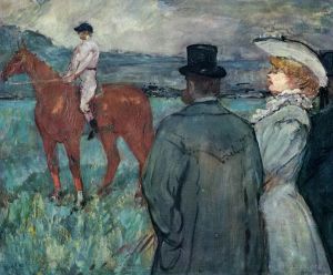 Artist Henri de Toulouse-Lautrec's Work - At the races 1899
