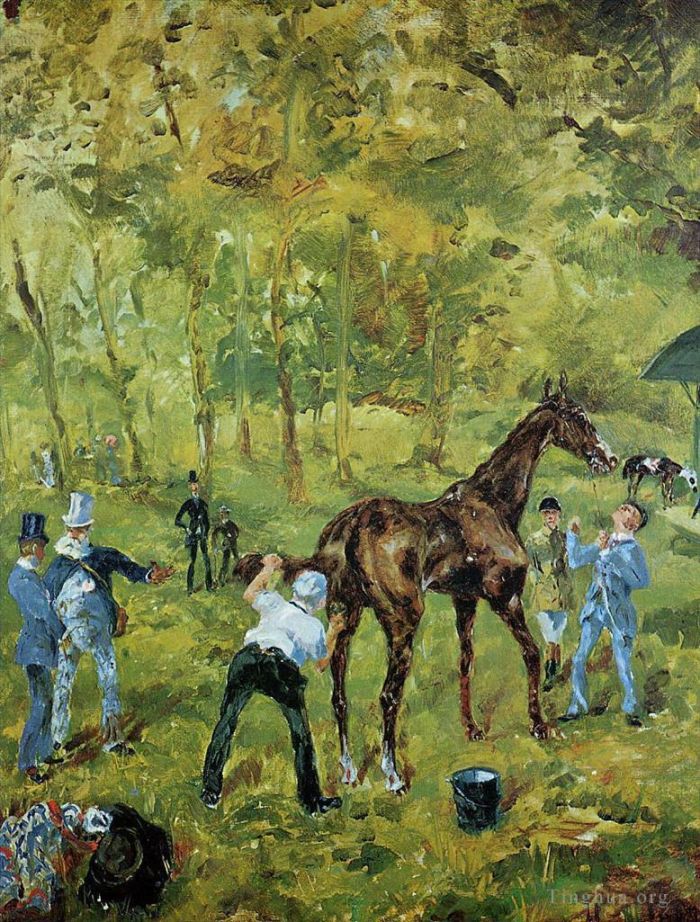 Henri de Toulouse-Lautrec Oil Painting - Souvenir of auteuil 1881
