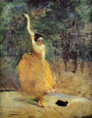 Artist Henri de Toulouse-Lautrec's Work - The spanish dancer 1888