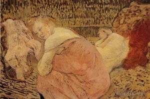 Artist Henri de Toulouse-Lautrec's Work - Two friends 1895
