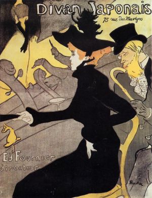 Artist Henri de Toulouse-Lautrec's Work - Divan Japonais