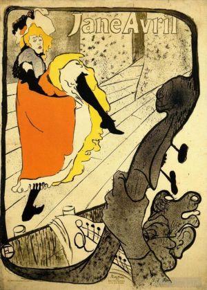 Artist Henri de Toulouse-Lautrec's Work - Jane Avril