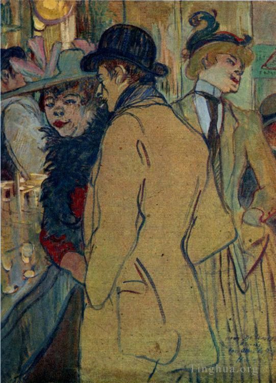 Henri de Toulouse-Lautrec Various Paintings - Alfred la guigne 1894