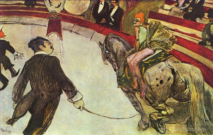 Henri de Toulouse-Lautrec Various Paintings - At the circus fernando the rider 1888