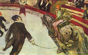Artist Henri de Toulouse-Lautrec's Work - At the circus fernando the rider 1888