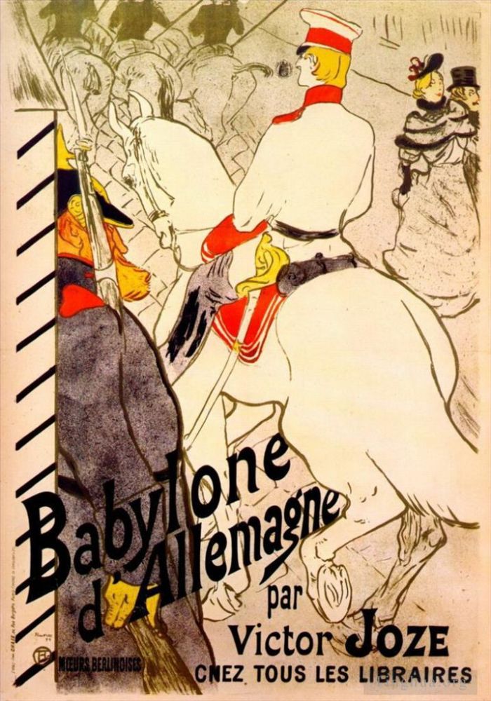 Henri de Toulouse-Lautrec Various Paintings - Babylon german by victor joze