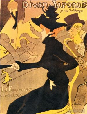 Artist Henri de Toulouse-Lautrec's Work - Divan japonais 1893