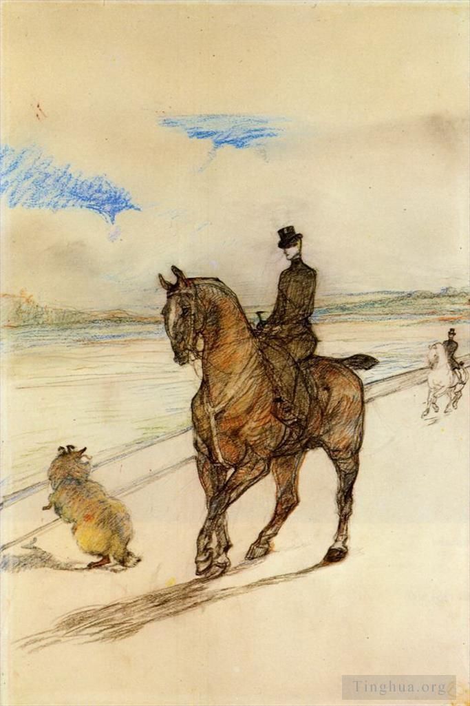 Henri de Toulouse-Lautrec Various Paintings - Horsewoman 1899