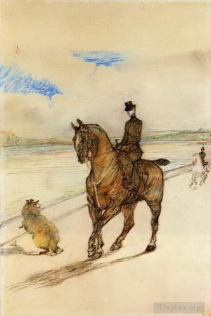 Artist Henri de Toulouse-Lautrec's Work - Horsewoman 1899