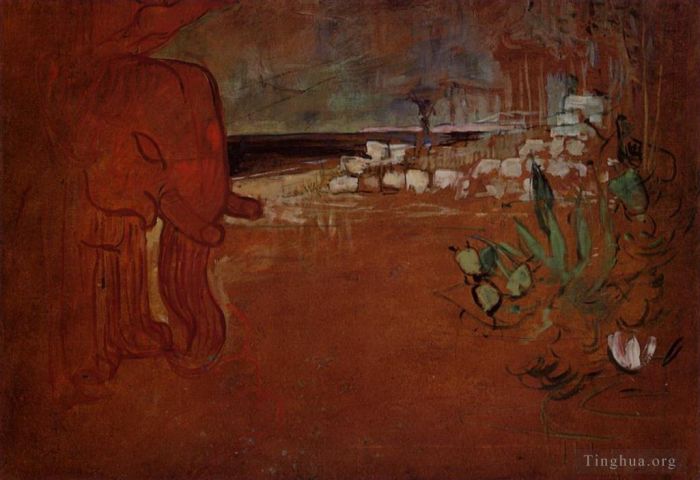 Henri de Toulouse-Lautrec Various Paintings - Indian decor 1894