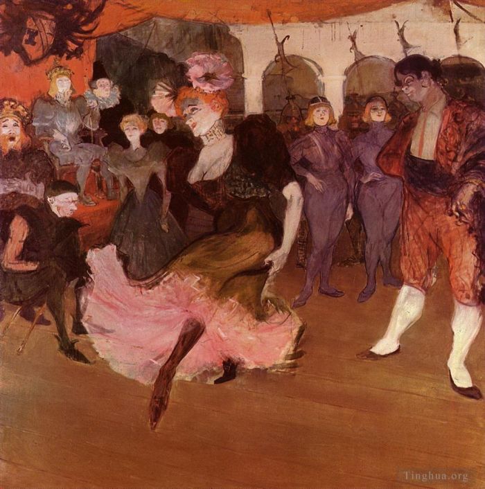 Henri de Toulouse-Lautrec Various Paintings - Marcelle Lender Dancing the Bolero in Chilpéric