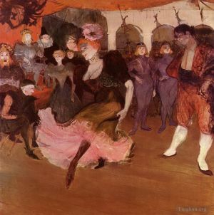 Artist Henri de Toulouse-Lautrec's Work - Marcelle Lender Dancing the Bolero in Chilpéric