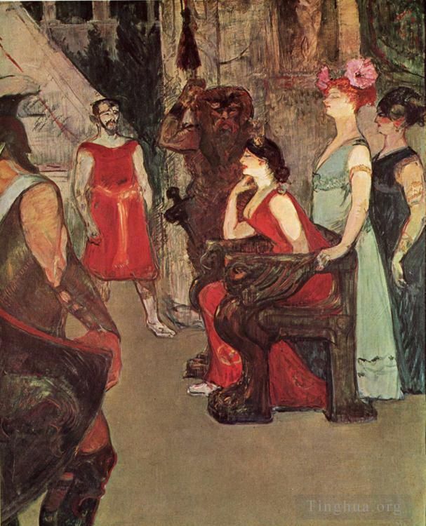 Henri de Toulouse-Lautrec Various Paintings - Messalina seated 1900