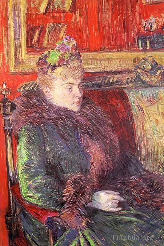 Henri de Toulouse-Lautrec Various Paintings - Portrait of madame de gortzikolff 1893