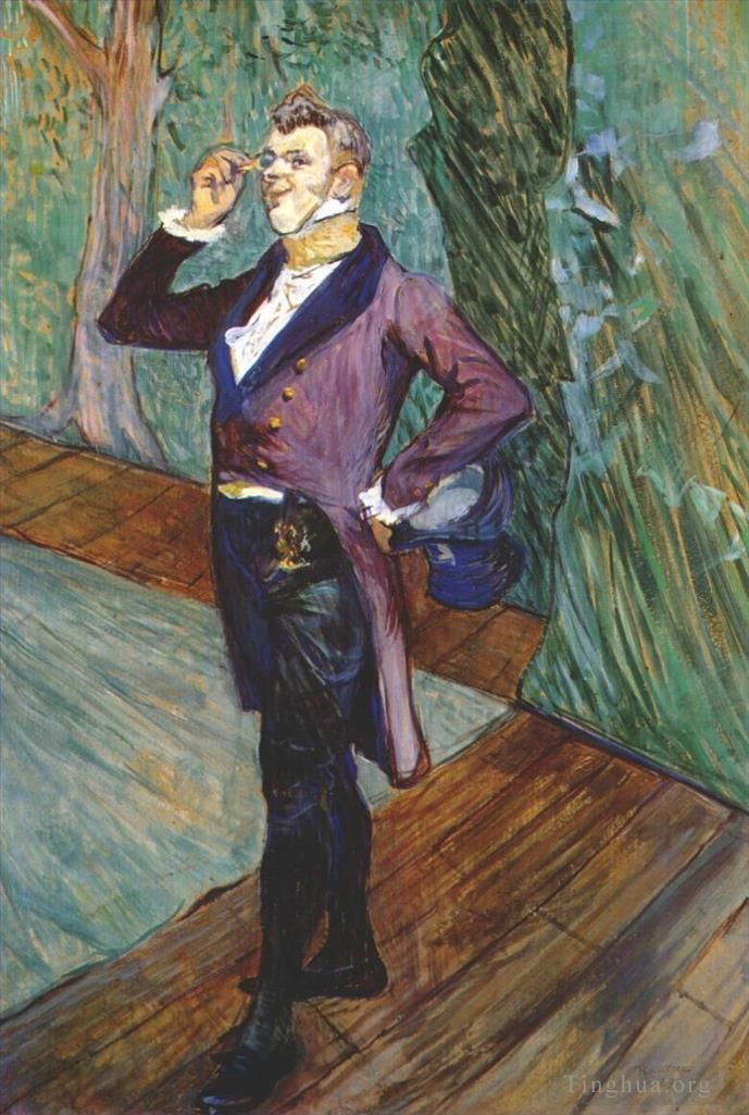 Henri de Toulouse-Lautrec Various Paintings - The actor henry samary 1889