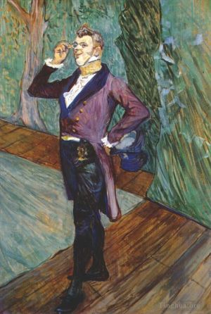 Artist Henri de Toulouse-Lautrec's Work - The actor henry samary 1889