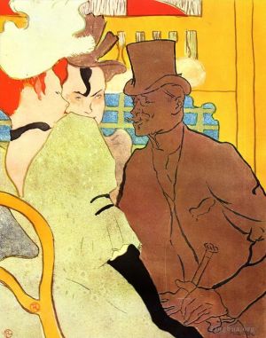 Artist Henri de Toulouse-Lautrec's Work - The englishman at the moulin rouge 1892