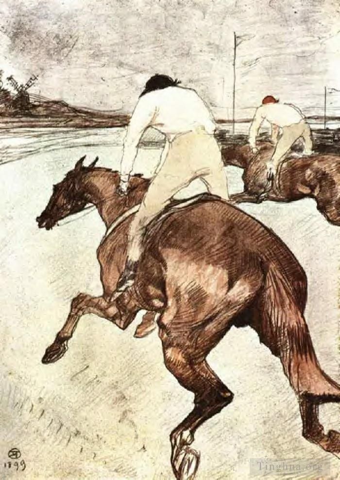Henri de Toulouse-Lautrec Various Paintings - The jockey 1899