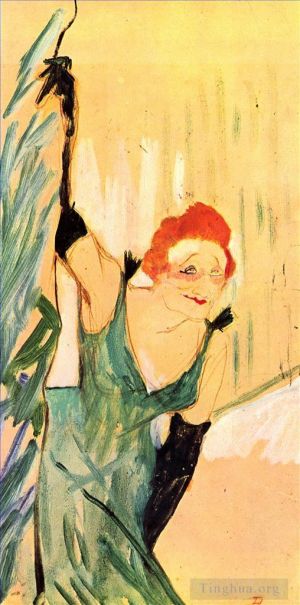 Artist Henri de Toulouse-Lautrec's Work - Yvette guilbert 1894