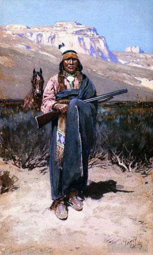 Artist Henry Farny's Work - Indian Brave
