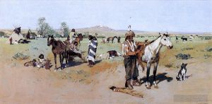 Artist Henry Farny's Work - Indian Encampment2