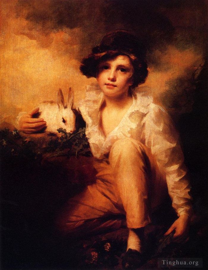 Henry Raeburn Oil Painting - Boy And Rabbit