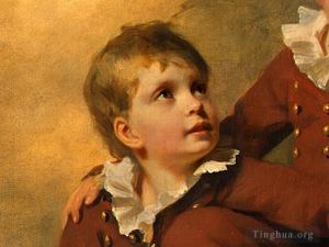Antique Oil Painting - The Binning Children dt2