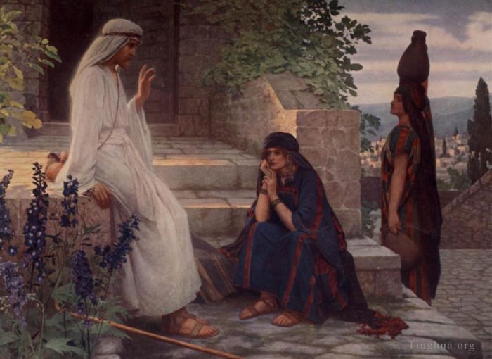 Herbert Gustave Schmalz Oil Painting - Home of Bethany