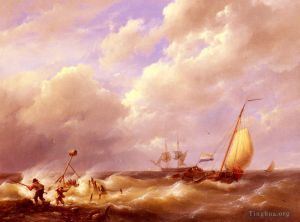 Artist Hermanus Koekkoek Snr's Work - Willem A Sea Piece