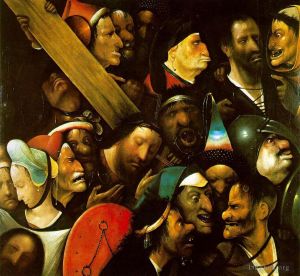 Artist Hieronymus Bosch's Work - Christ Carrying the Cross moral