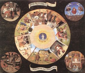 Artist Hieronymus Bosch's Work - The Seven Deadly Sins moral
