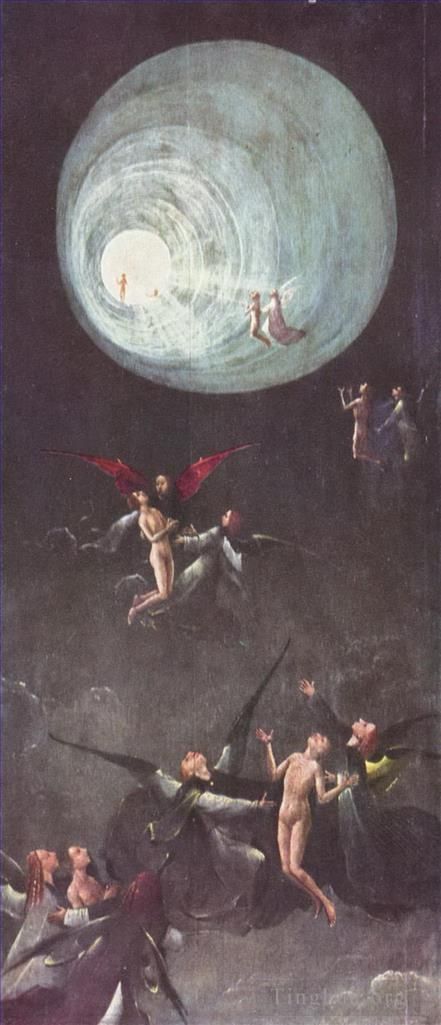 Hieronymus Bosch Oil Painting - Ascent of the blessed 1504