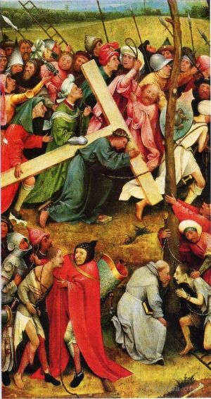 Artist Hieronymus Bosch's Work - Christ carrying the cross 1490