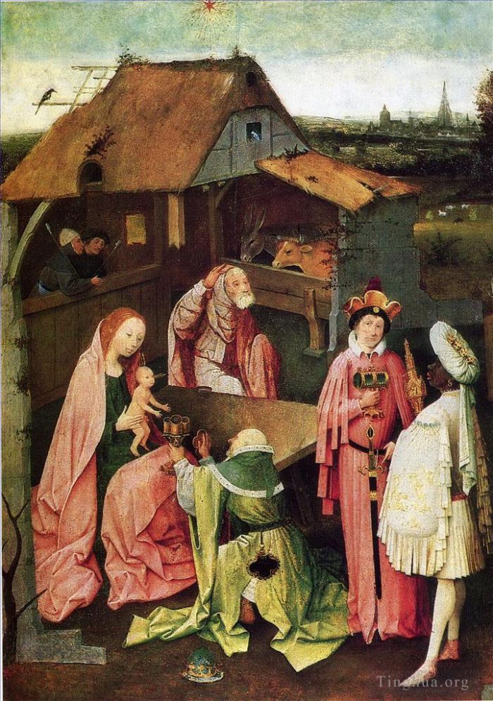 Hieronymus Bosch Oil Painting - Epiphany