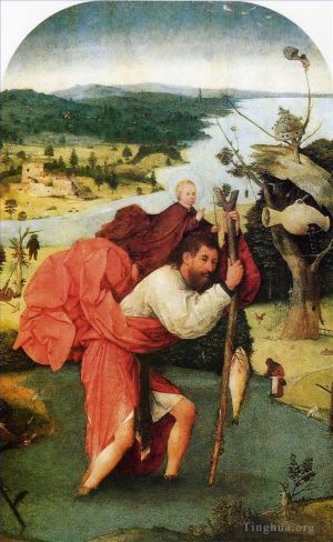 Artist Hieronymus Bosch's Work - Saint christopher