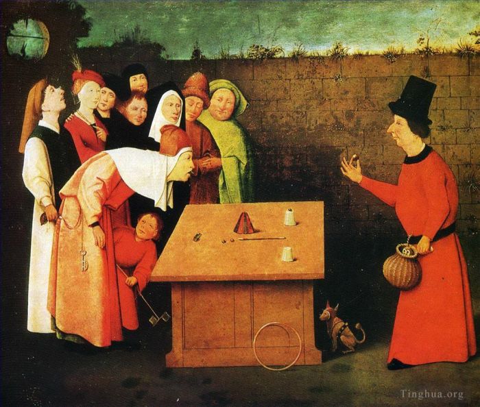 Hieronymus Bosch Oil Painting - The conjuror