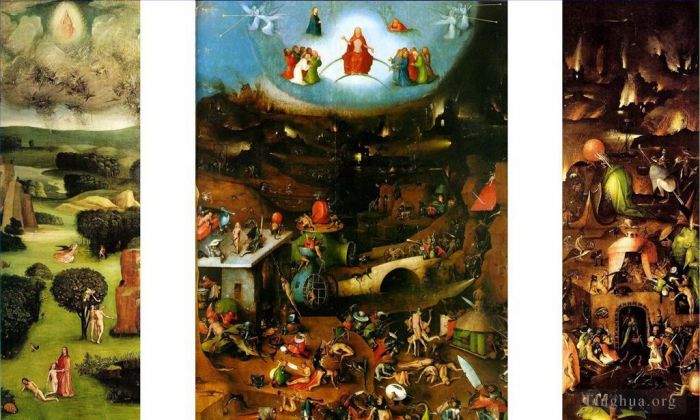 Hieronymus Bosch Oil Painting - The Last Judgment