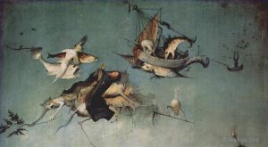 Artist Hieronymus Bosch's Work - The temptation of st anthony 1511