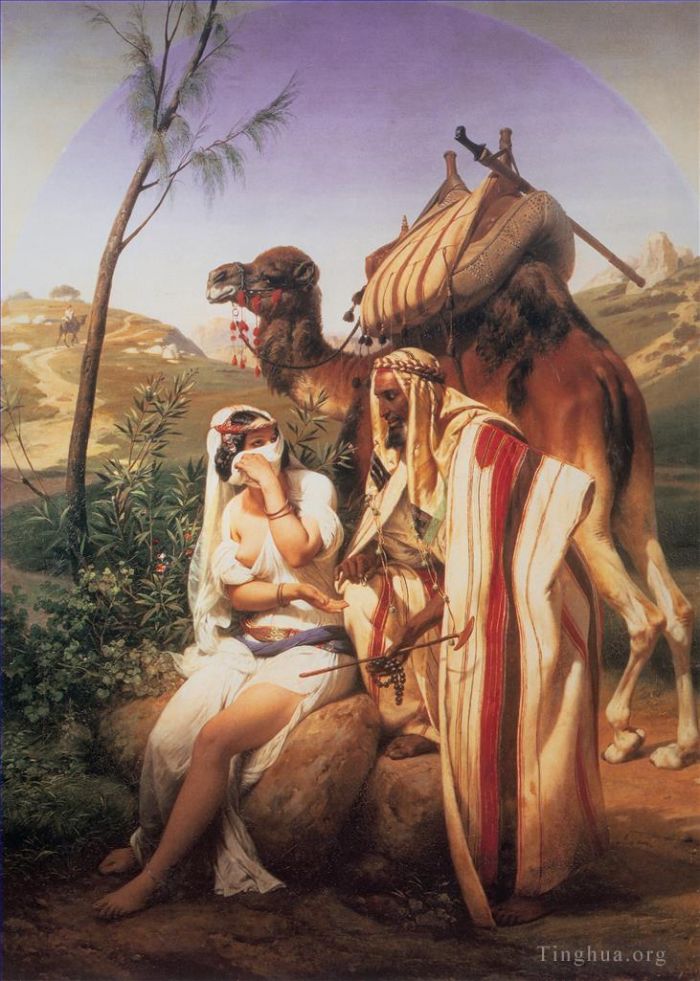 Horace Vernet Oil Painting - Judah and Tamar Arab