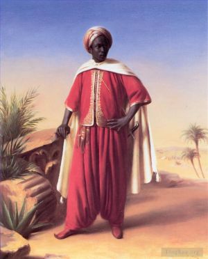 Artist Horace Vernet's Work - Portrait of an Arab