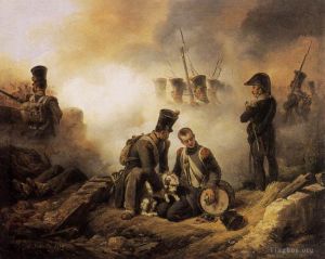 Artist Horace Vernet's Work - The Dog Of The Regiment Wounded