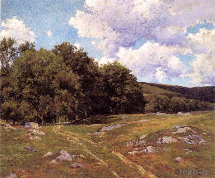 Hugh Bolton Jones Oil Painting - Meadow Crossing