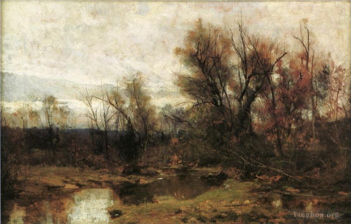Hugh Bolton Jones Oil Painting - Winter Landscape