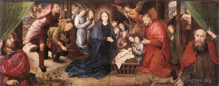 Hugo van der Goes Oil Painting - Adoration Of The Shepherds