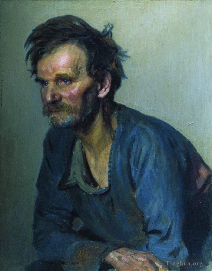 llya Yefimovich Repin Oil Painting - Academic keeper efimov 1870