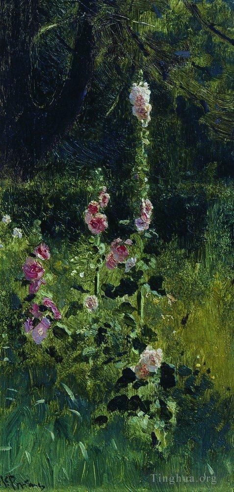 llya Yefimovich Repin Oil Painting - Mallow 1880