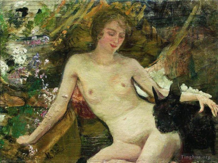 llya Yefimovich Repin Oil Painting - The model