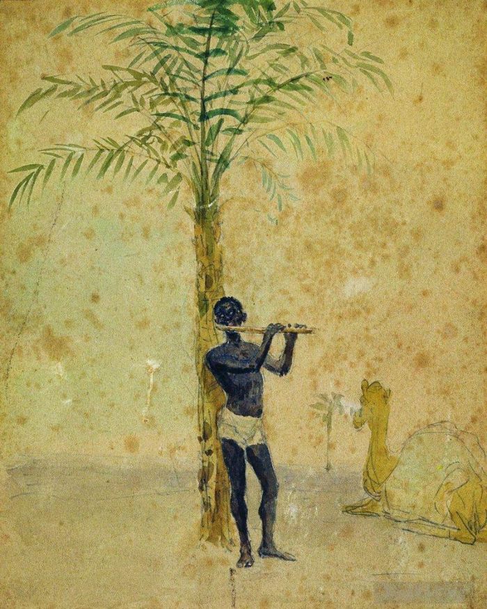 llya Yefimovich Repin Various Paintings - African motiff