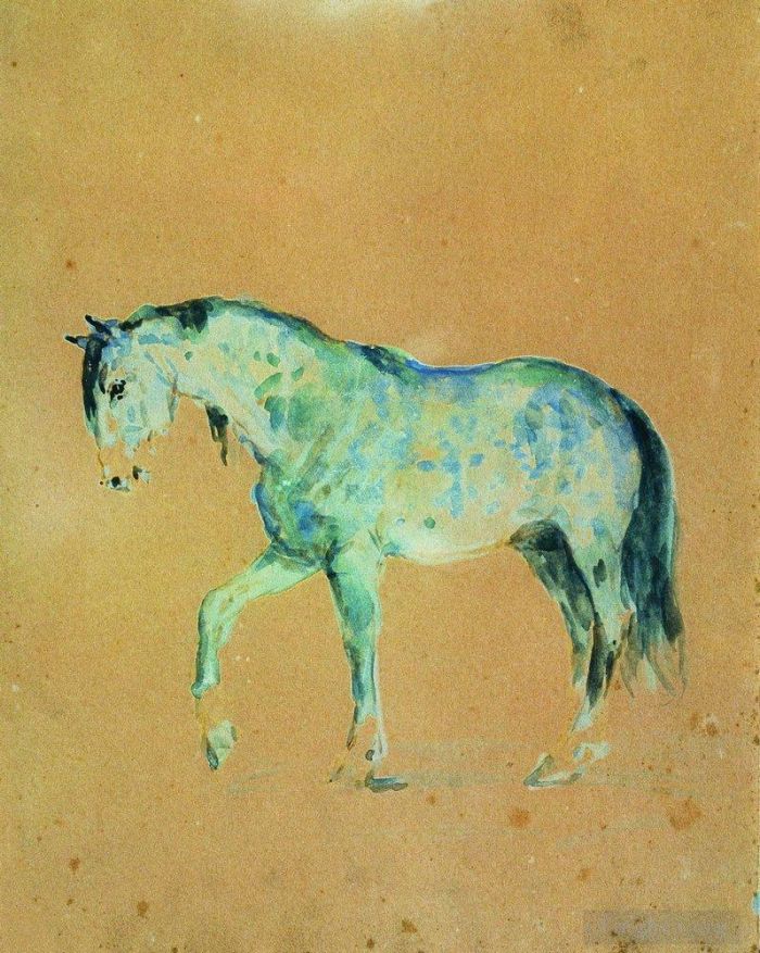 llya Yefimovich Repin Various Paintings - Horse