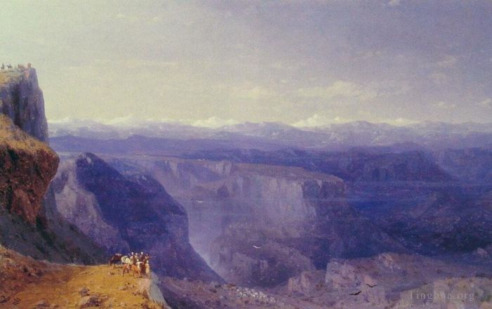 Ivan Konstantinovich Aivazovsky Oil Painting - The Caucasus seascape